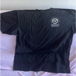 heavyweight t shirt ribbed collar good condition, ive never put it in dryer